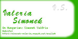 valeria simonek business card